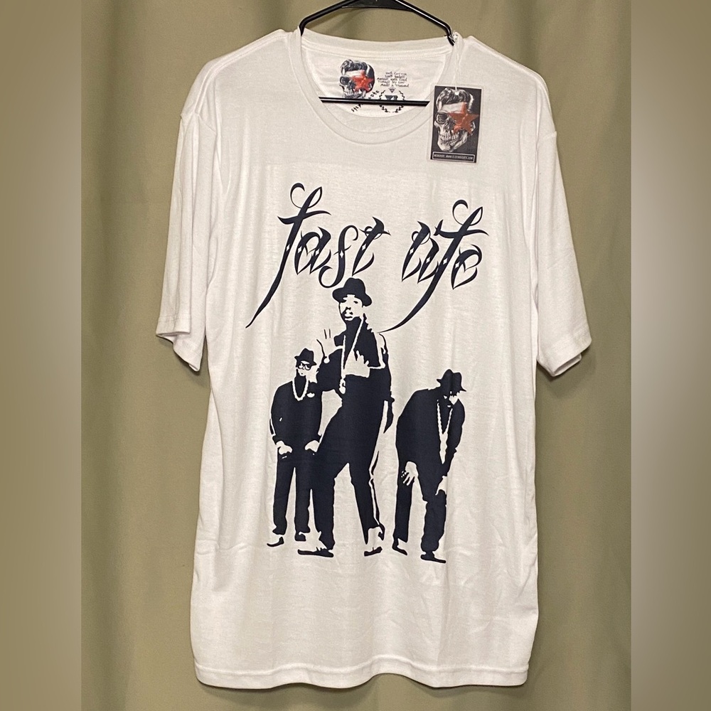 E1syndicate Run DMC Fast Life Hip-Hop Tee-Shirt Mens XL NWT